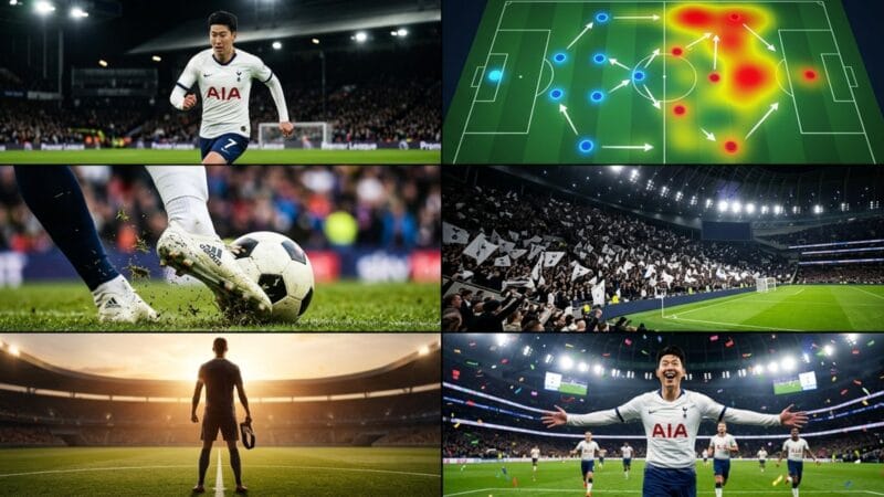 2026 시즌 손흥민의 축구 경기 장면