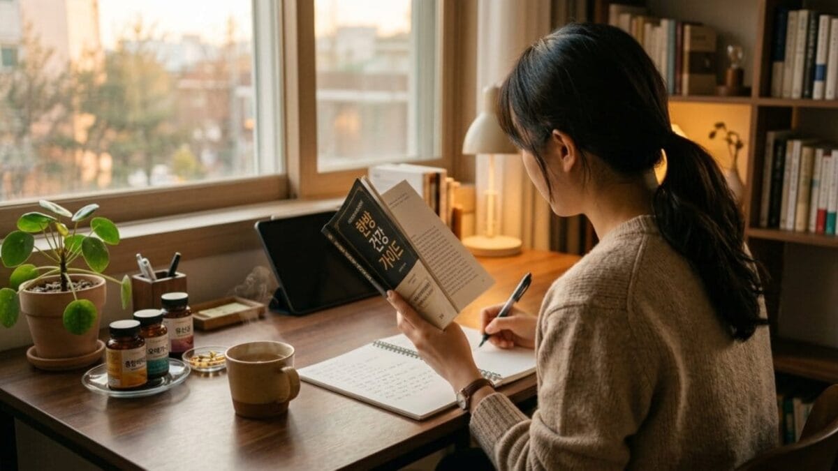 헬스 IQ를 상징하는 건강검진 데이터와 의료 차트