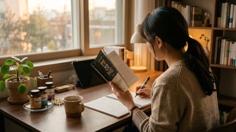 헬스 IQ를 상징하는 건강검진 데이터와 의료 차트