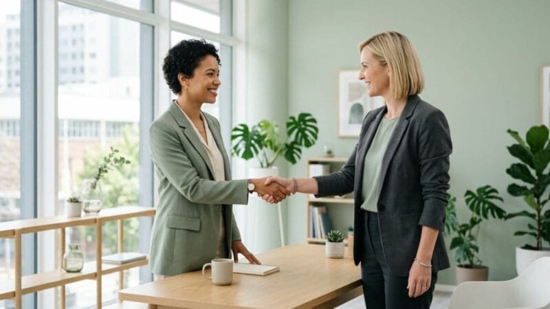 AI가 바꾸는 2026년 일자리 지도를 시각화한 사무실 데스크와 로봇 팔