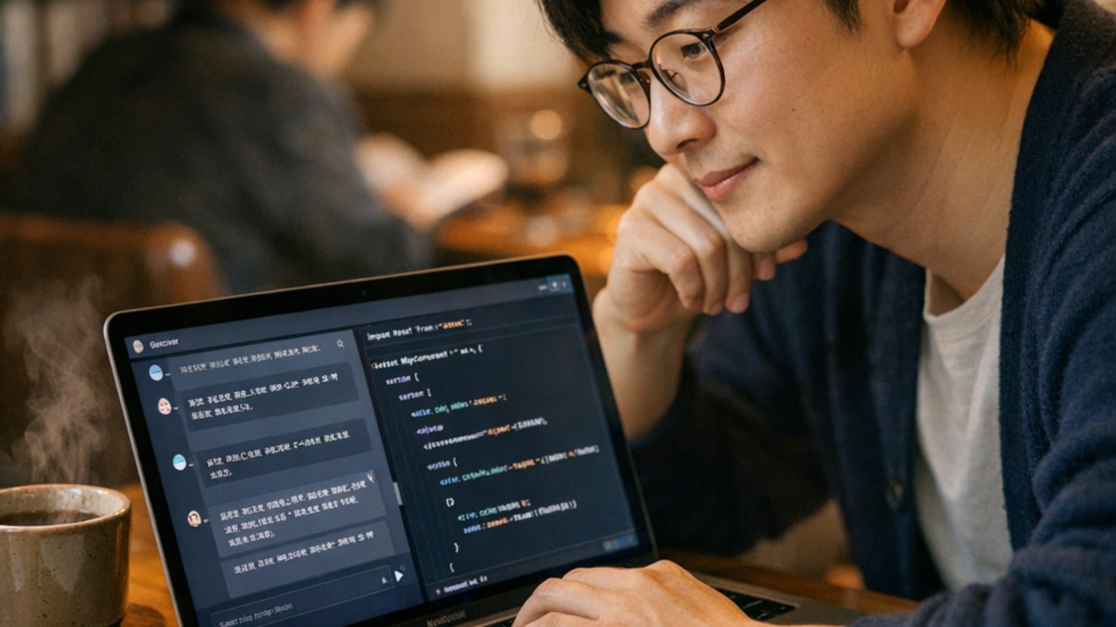 AI 시대 IT 직무 경계를 넘어 기획자가 자연어로 직접 코드를 만드는 바이브 코딩 장면