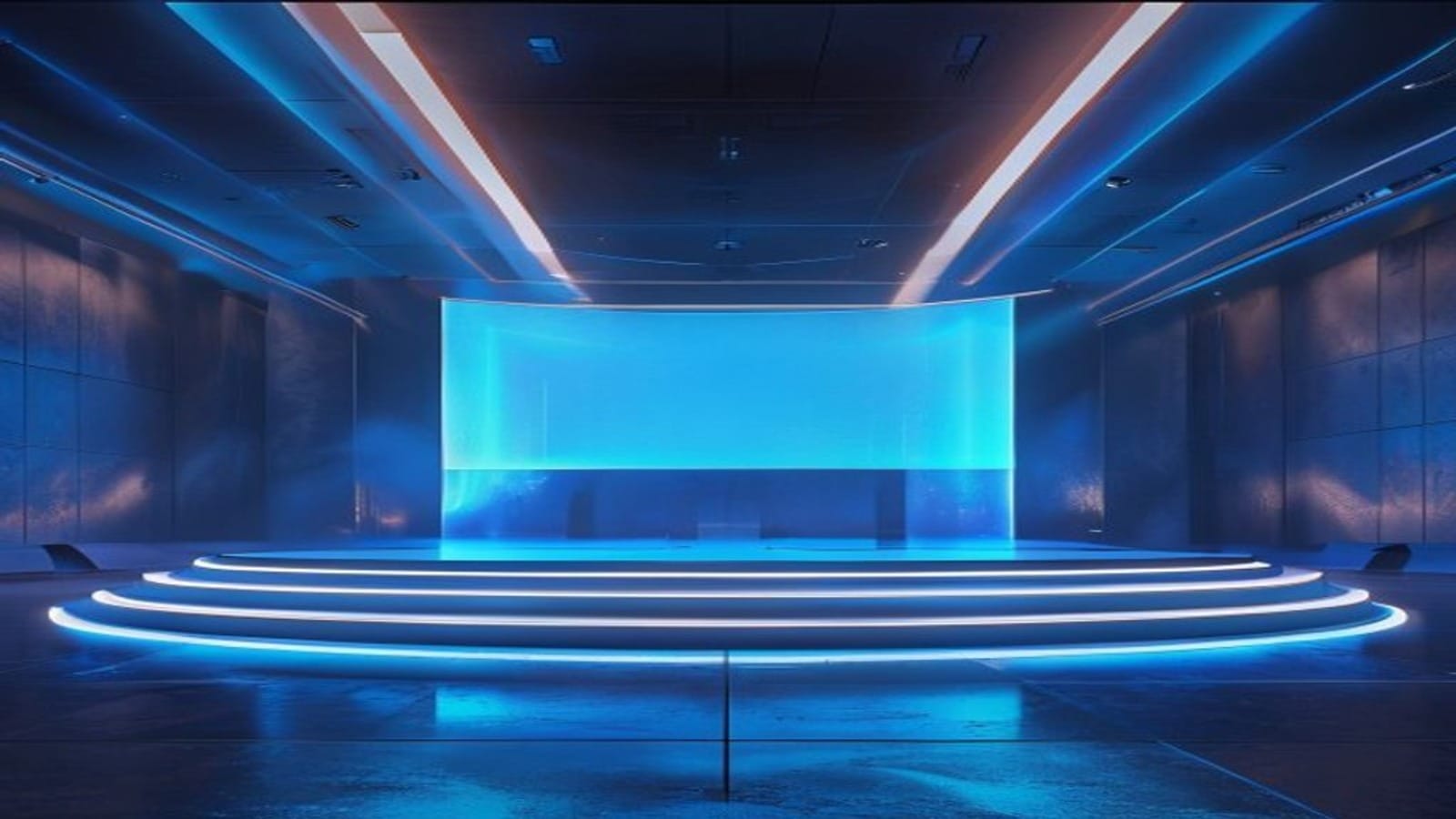 WWDC 2026에서 공개될 애플 인텔리전스 AI 전략을 암시하는 미래형 키노트 무대