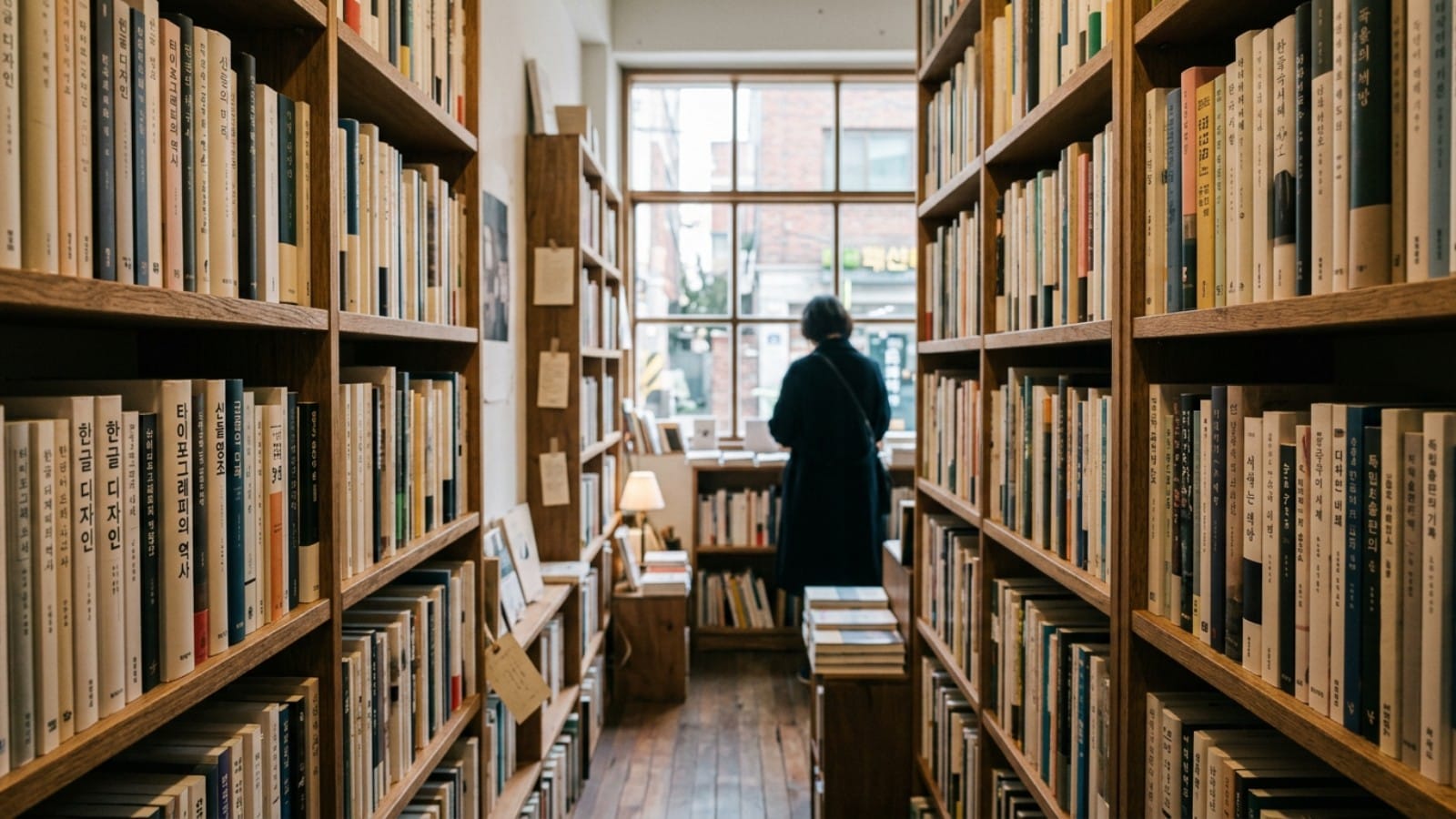 서울 동네 책방 — 한글 타이포그래피가 일상 풍경 안에 자리 잡은 거리