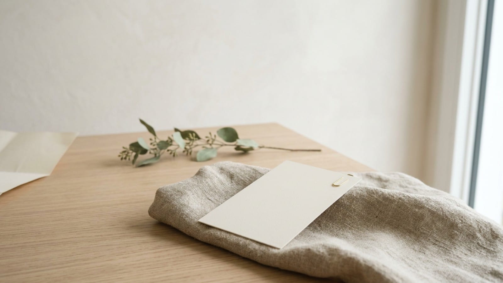 Pantone Cloud Dancer 화이트 컬러 카드 클로즈업