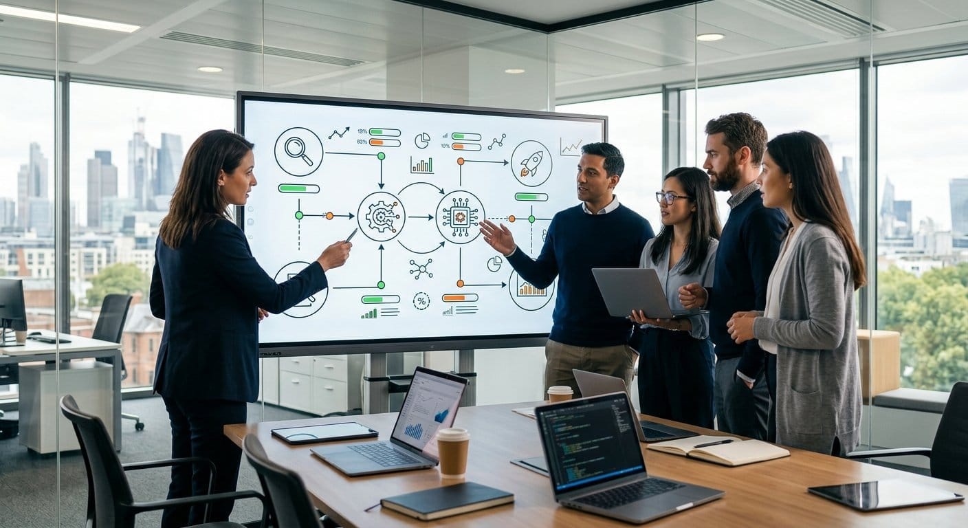 AI 자동화 도입 전략 5단계 로드맵 회의