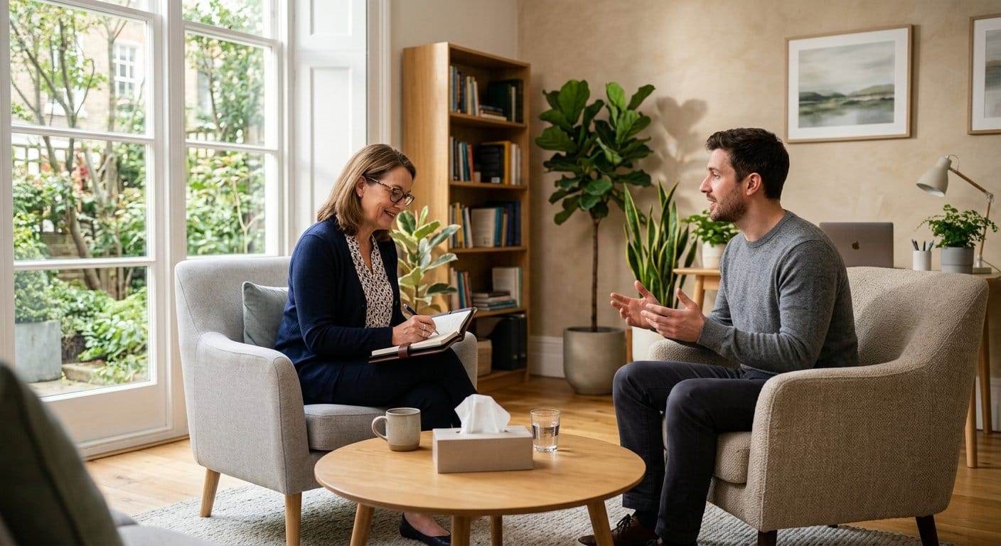 불안장애 치료를 위한 인지행동치료 CBT 상담 장면