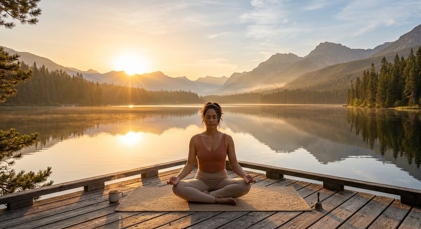 불안장애 극복을 위한 마음챙김 명상 실천 모습