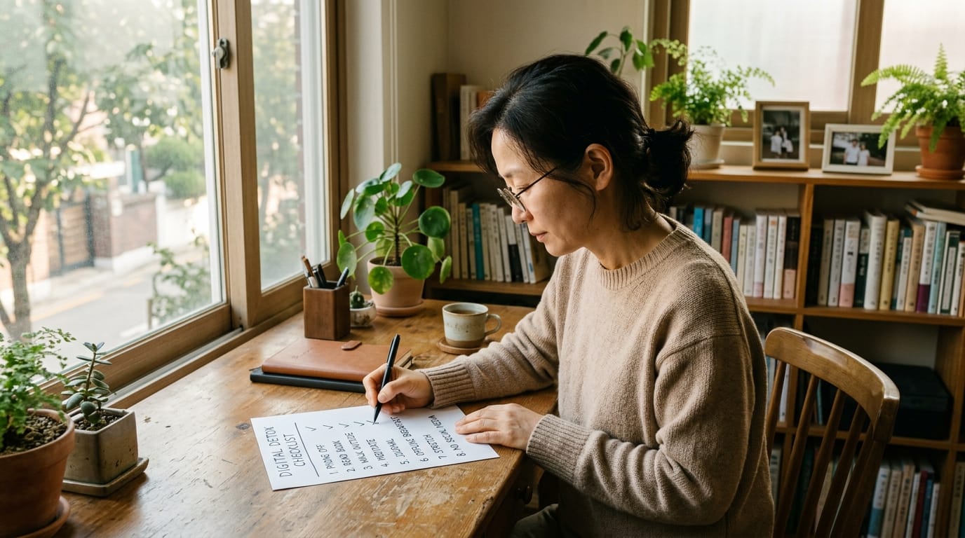 디지털 피로 자가진단 체크리스트