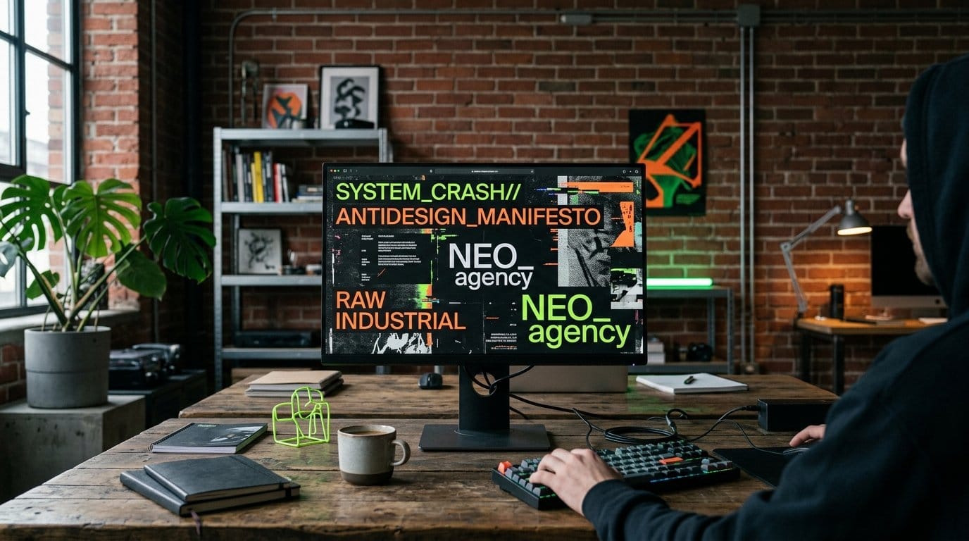 UI UX 디자인 트렌드 2026 안티디자인 브루탈리스트 웹디자인