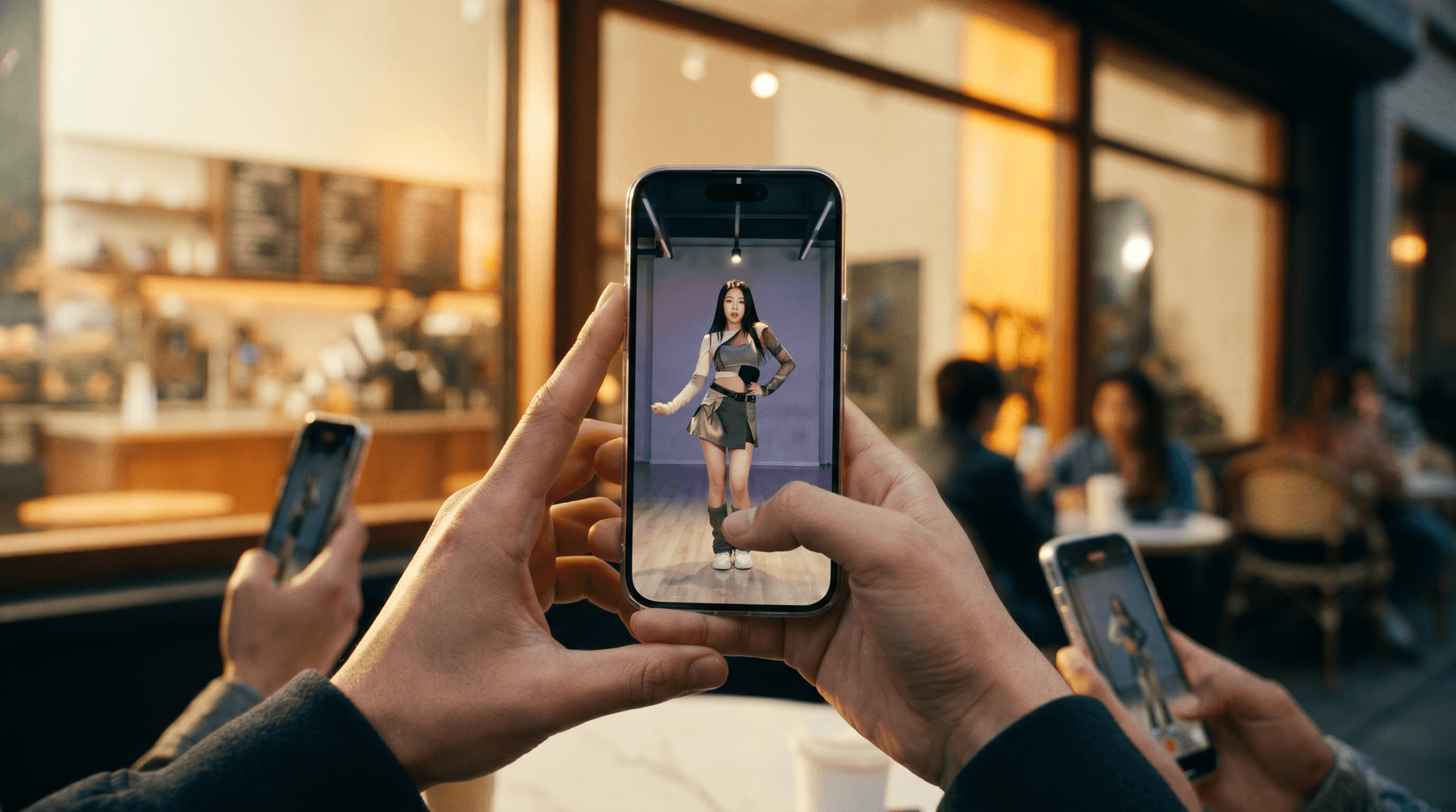 K-팝 안무 챌린지 틱톡 쇼츠 세로 영상 스마트폰