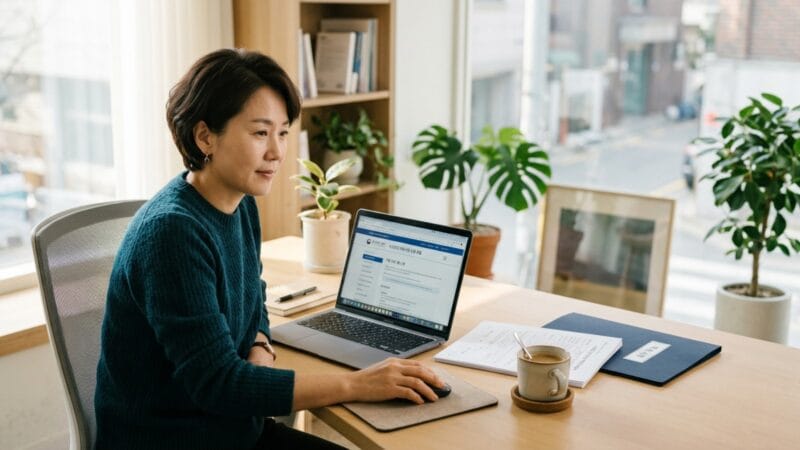 기업마당으로 정부 지원사업을 검색하는 사업자