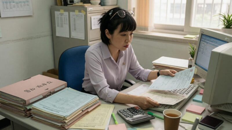 e나라도움 국고보조금 서류를 검토하는 기관 담당자