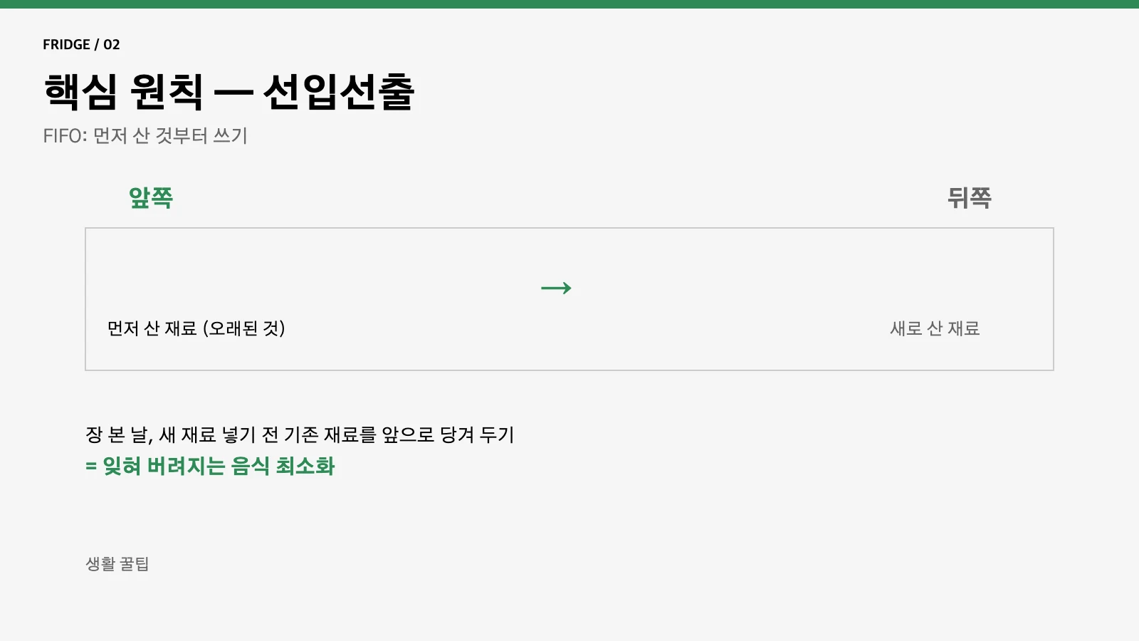 선입선출 FIFO