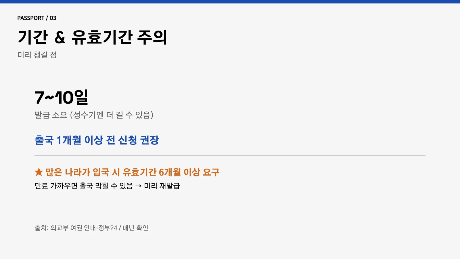 여권 발급 기간 유효기간