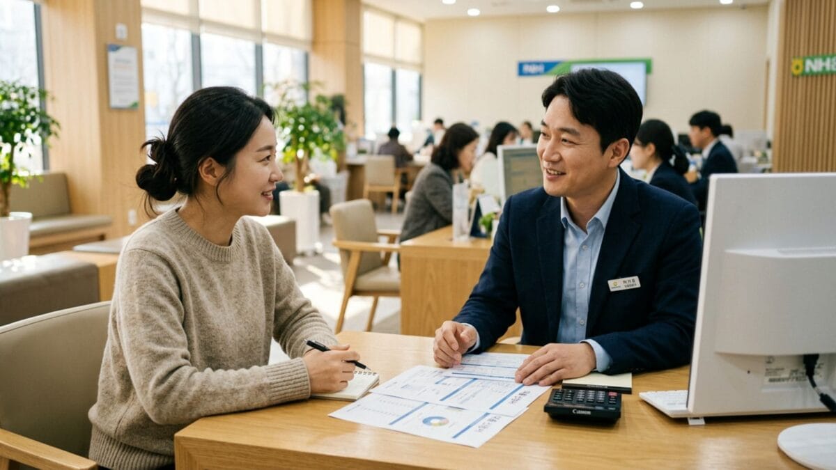 햇살론 서민금융 상담을 받는 모습 — 저신용 저소득 정책금융