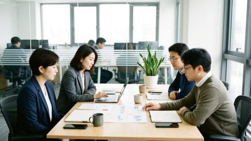 고용유지지원금 대상 사업장 직원 회의